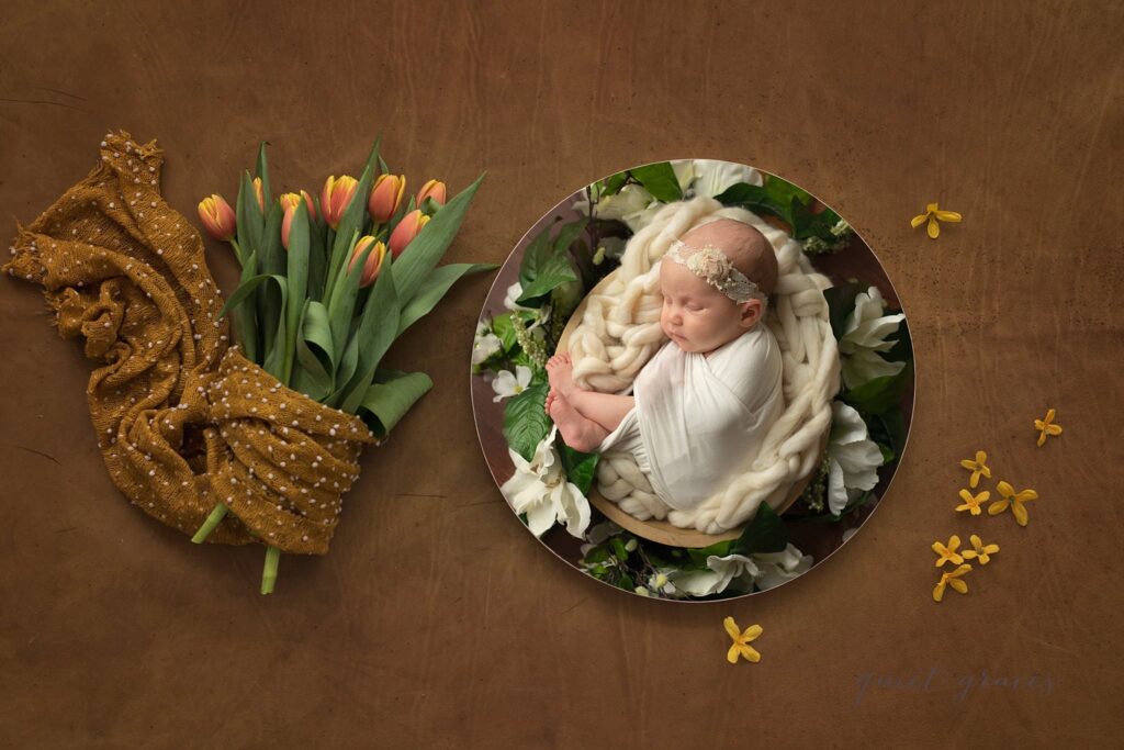 One month newborn pictures in Simpsonville SC