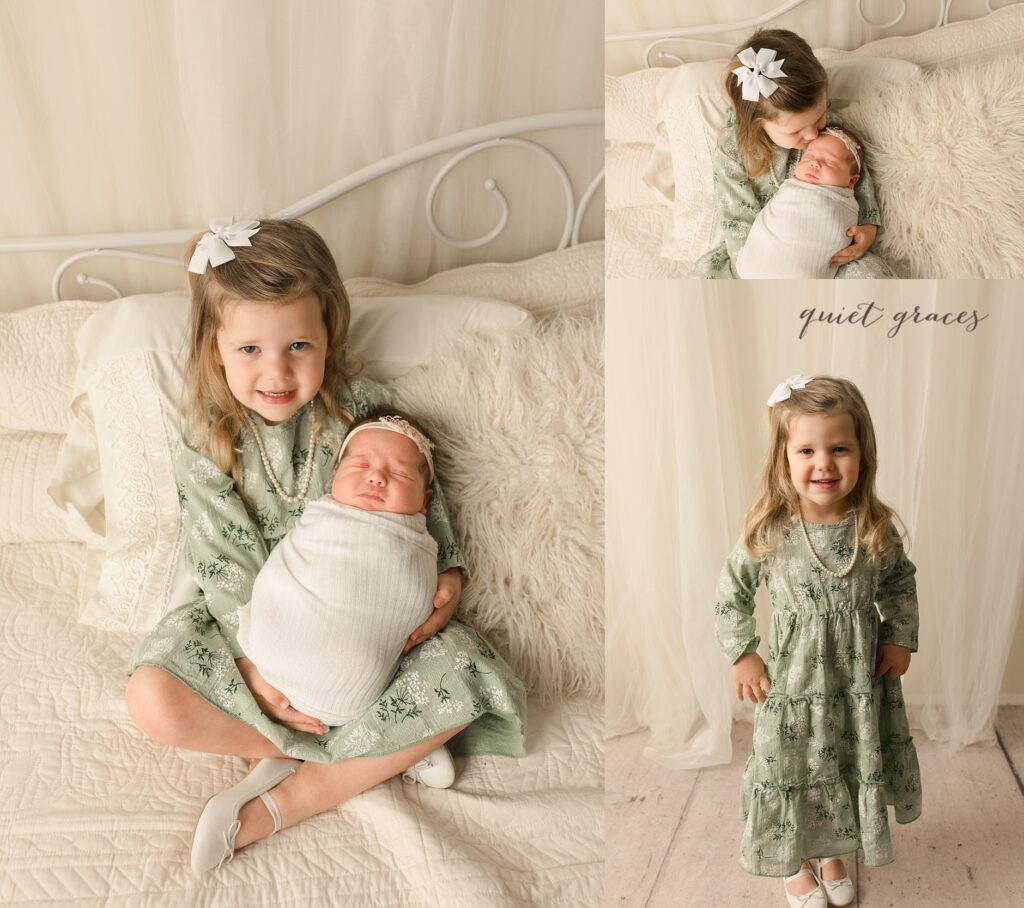 Big Sibling With Newborn in Greenville SC